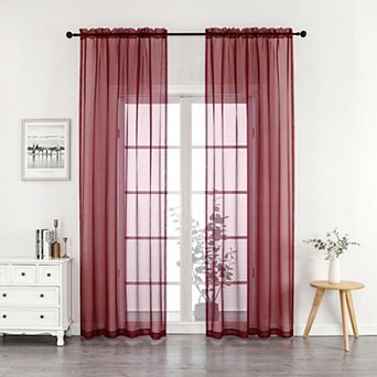 Crystal Sheer 2-pack Window Curtain Set