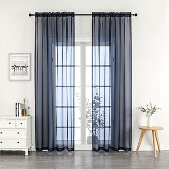 Crystal Sheer 2-pack Window Curtain Set