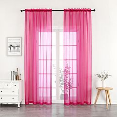 Bianca Semi-Sheer Window Curtain with Tassels