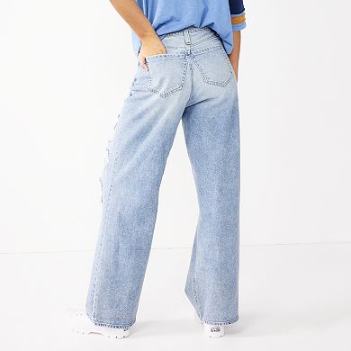Juniors' SO® '90s Wide Leg Jeans