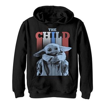 Boys 8-20 Star Wars The Mandalorian The Child AKA Baby Yoda Colorful Letters Hoodie