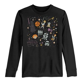 Boys 8-20 Star Wars Cartoon Collage Long Sleeve Tee