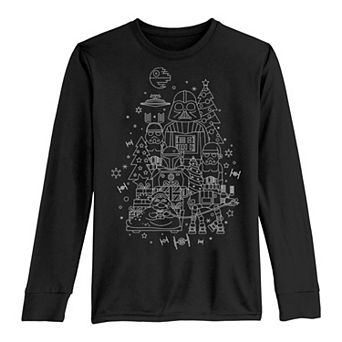 Boys 8-20 Star Wars Christmas Empire Line Art Tee