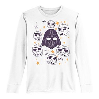 Boys 8-20 Star Wars Darth Vader & Stormtrooper Pumpkins Long Sleeve Tee