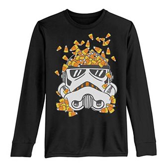 Boys 8-20 Star Wars Stormtrooper Candy Corn Helmet Long Sleeve Tee