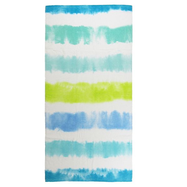 The Big One® Dye Effect Kids Beach Towel - Aqua Tie Dye