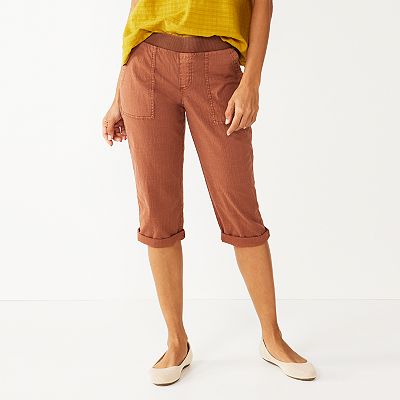 Kohls petite capris hot sale