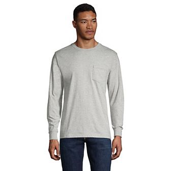 Big & Tall Lands' End Super-T Pocket Tee