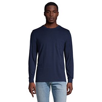 Big & Tall Lands' End Super-T Pocket Tee