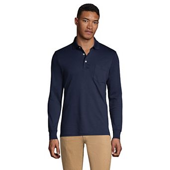 Big & Tall Lands' End Super Soft Relaxed-Fit Supima Pocket Polo