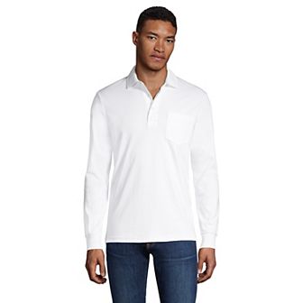 Big & Tall Lands' End Super Soft Relaxed-Fit Supima Pocket Polo