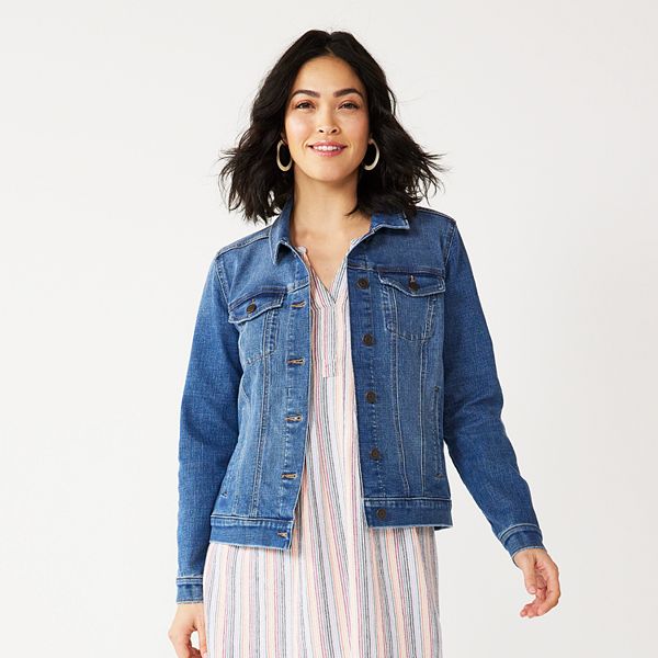 Kohls jean shop jacket womens