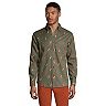 Big & Tall Lands' End Tailored-Fit Printed Flagship Flannel Button-Down Shirt