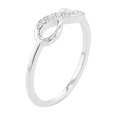 City Luxe Cubic Zirconia Infinity Ring