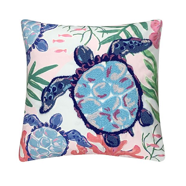 Sea turtle outlet throw pillow