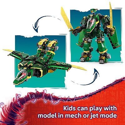 LEGO NINJAGO Lloyd's Jet Mech 71845 Building Kit (1112 Pieces)