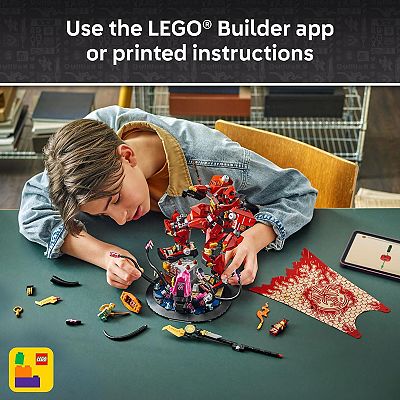 LEGO NINJAGO The Fire Knight Mech 71846 Building Kit (996 Pieces)