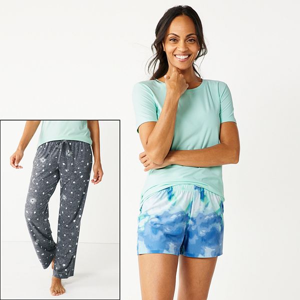 Petite Sonoma Goods For Life® 3-pc. Pajama Top, Pajama Pants & Pajama  Shorts Sleep Set