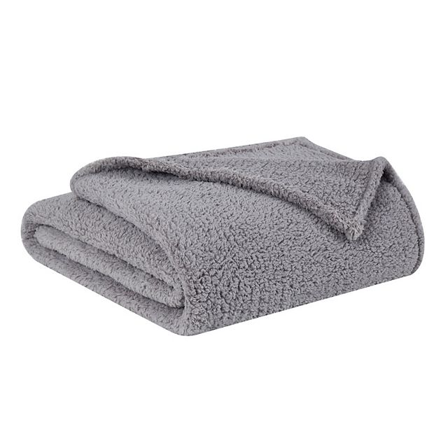 Sherpa best sale blanket grey