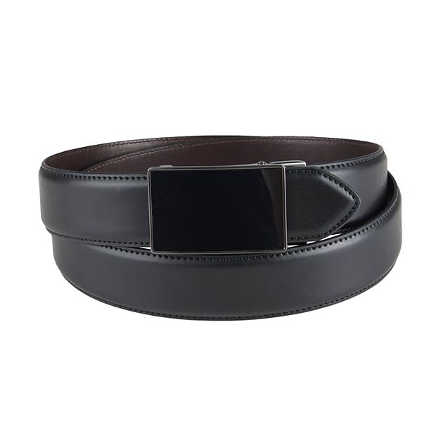 Levi's Leather Men's Belt with Plaque Buckle - Black