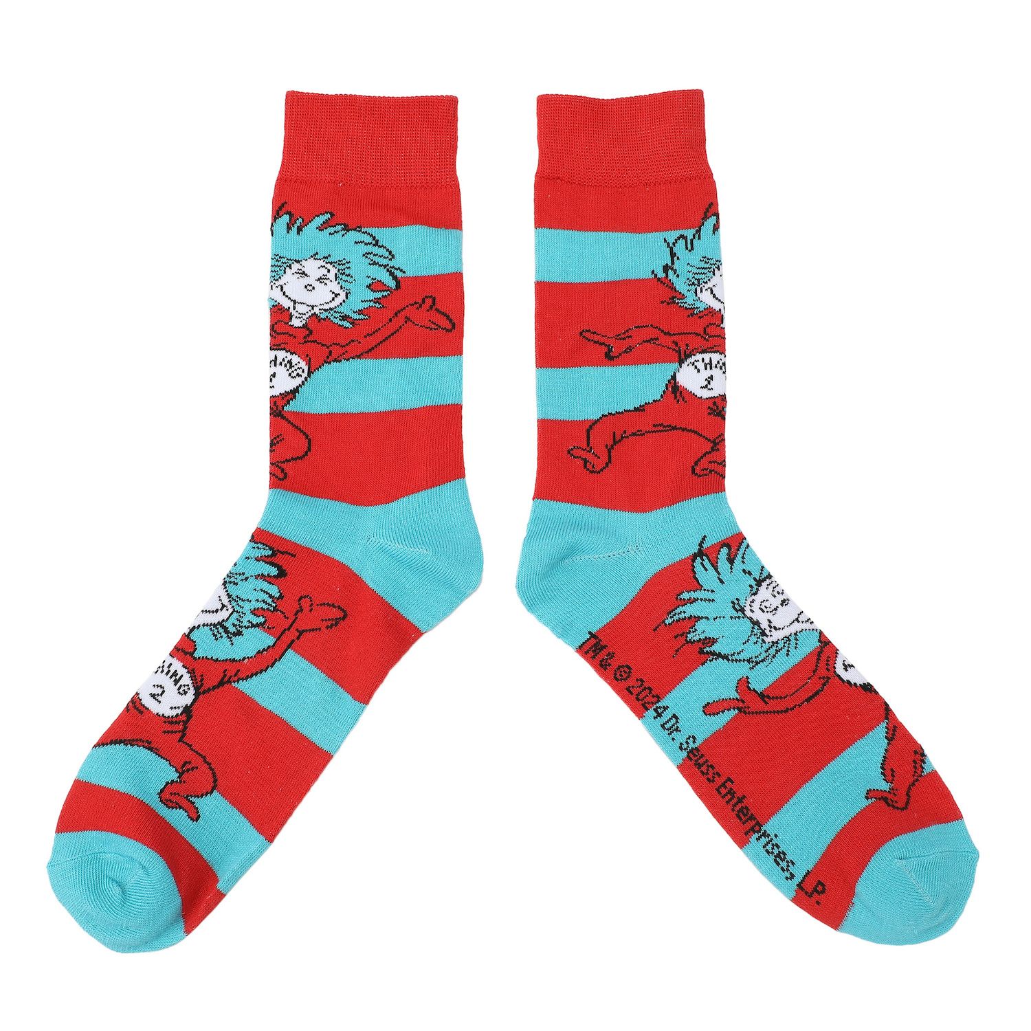Elope Dr. Seuss No-Show Socken Set – 5 Paar, Gestrickte Graphik-Socks, Offiziell Lizenziert, Für Erwachsene