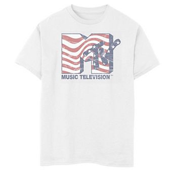 Boys 8-20 MTV Groovy Americana Style Logo Tee