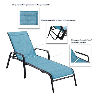 Sonoma Goods For Life® Coronado Sling Chaise Lounge Patio Chair