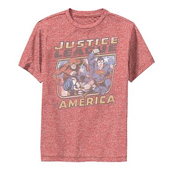 Boys 6-20 DC Comics Justice League Of America Vintage Distressed Tee