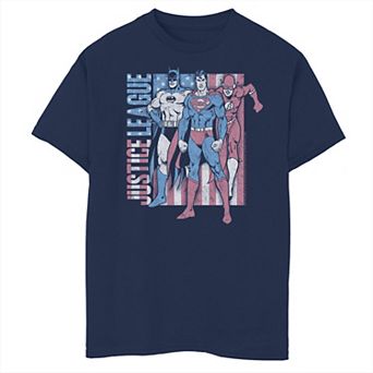 Boys 8-20 DC Comics Justice League Of America Trio Tee