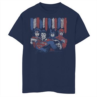 Boys 6-20 DC Comics Justice League Chalk Portrait Tee