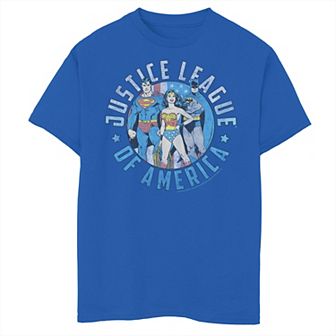 Boys 8-20 DC Comics Justice League Of America Circle Portrait Tee