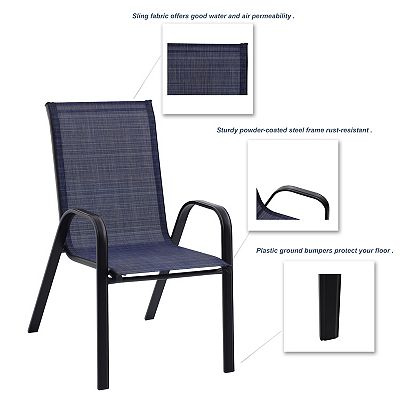 Patio Chairs Mainstay Steel Stacking Chairs Sonoma Goods For Life