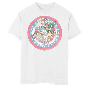 Boys 6-20 Looney Tunes Circle Portrait Tee