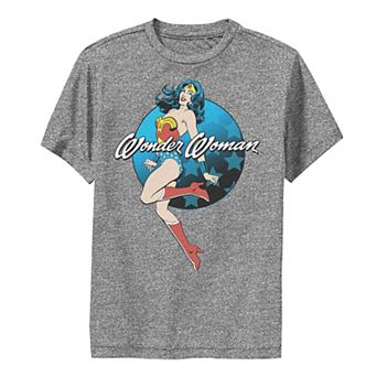 Boys 8-20 DC Comics Wonder Woman Circle Stars Tee