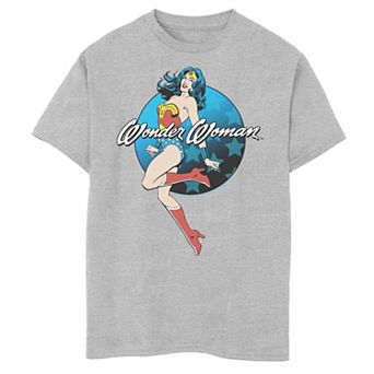Boys 6-20 DC Comics Wonder Woman Circle Stars Tee