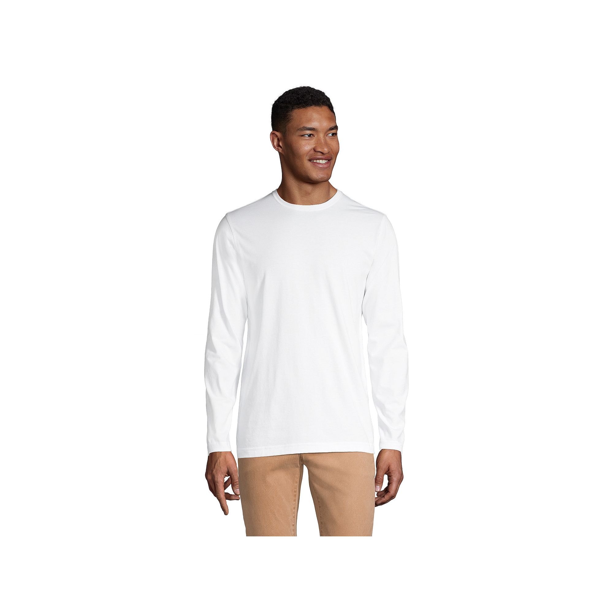 Big & Tall Lands End Long Sleeve Classic-Fit Supima Tee, Mens, Size: 2XB,