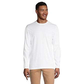 Big & Tall Lands' End Long Sleeve Classic-Fit Supima Tee