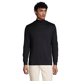 Big & Tall Lands' End Super Soft Supima Mock Turtleneck