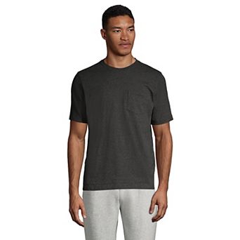 Big & Tall Lands' End Short Sleeve Super-T Pocket Tee