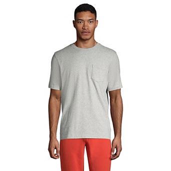 Big & Tall Lands' End Short Sleeve Super-T Pocket Tee
