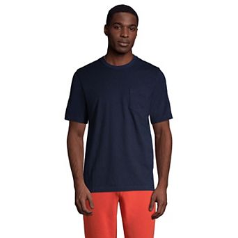 Big & Tall Lands' End Short Sleeve Super-T Pocket Tee