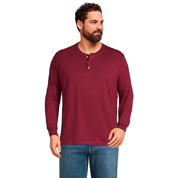 Big & Tall Lands' End SuperT ClassicFit Henley