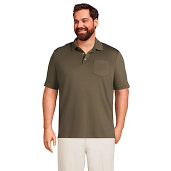 Big & Tall Lands' End Super Soft Classic-Fit Supima Pocket Polo