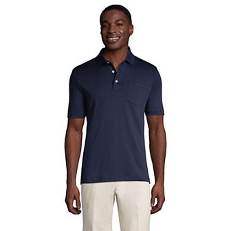 Big & Tall Lands' End Super Soft Classic-Fit Supima Pocket Polo