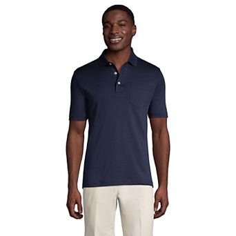 Big & Tall Lands' End Super Soft Classic-Fit Supima Pocket Polo
