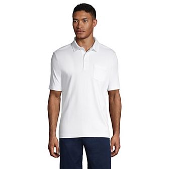 Big & Tall Lands' End Super Soft Classic-Fit Supima Pocket Polo