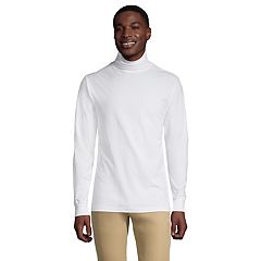 Lands' End Lands' End Women's Plus Size Lightweight Fitted Long Sleeve  Turtleneck, WHITE, 1X
