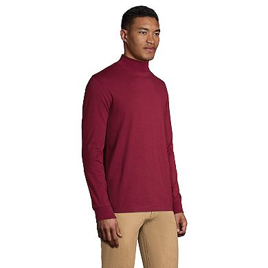 Big & Tall Lands' End Super-T Classic-Fit Mock Turtleneck