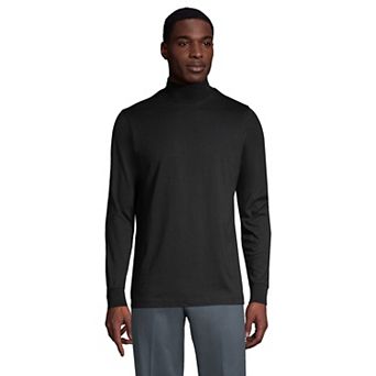 Big & Tall Lands' End Super-T Classic-Fit Mock Turtleneck