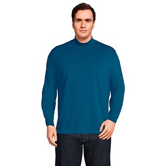 Big & Tall Lands' End Super-T Classic-Fit Mock Turtleneck